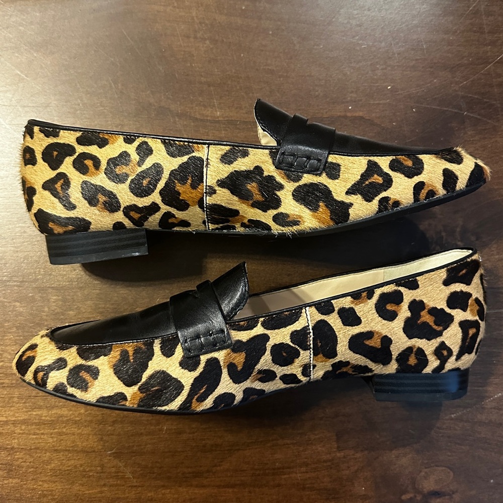 Cole Haan Cheetah Print Hair Loafers
